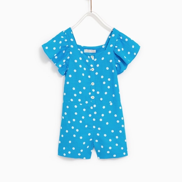 zara girls playsuit